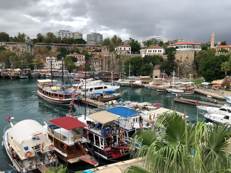 Kas harbor panoramic view Turkey Antalya Turkey