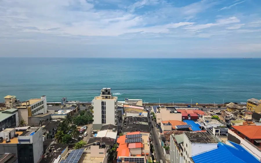 Mirissa Sri Lanka apartment interior with ocean view