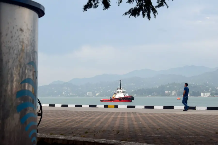 Batumi port Georgia landscape