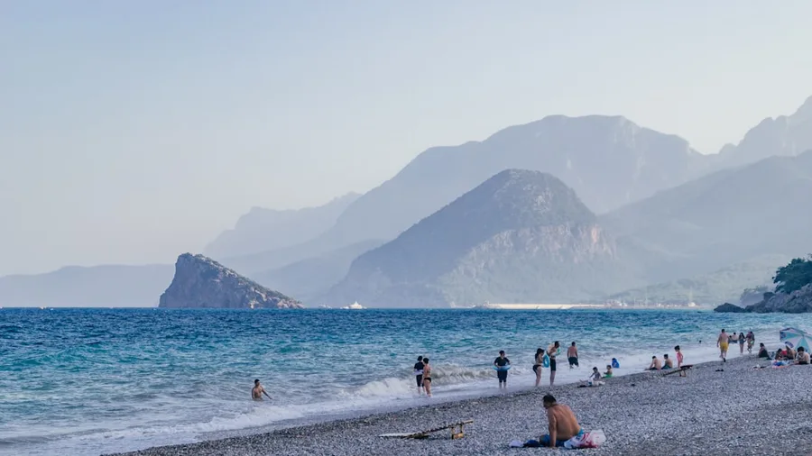 Cirali beach Olympos Mediterranean coast Turkey Antalya Turkey
