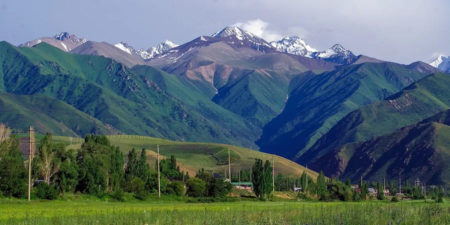 Sanya First Market local food cheap fresh produce 2025 Osh Kyrgyzstan
