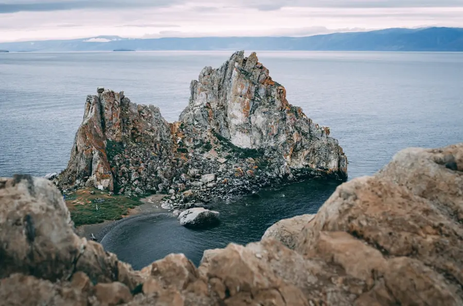 Shaman stone Baikal Lake