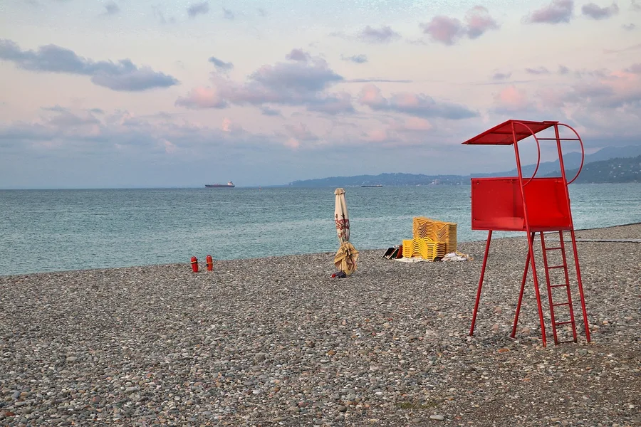 Batumi beach with dog Georgia Black Sea pet-friendly Bath UK