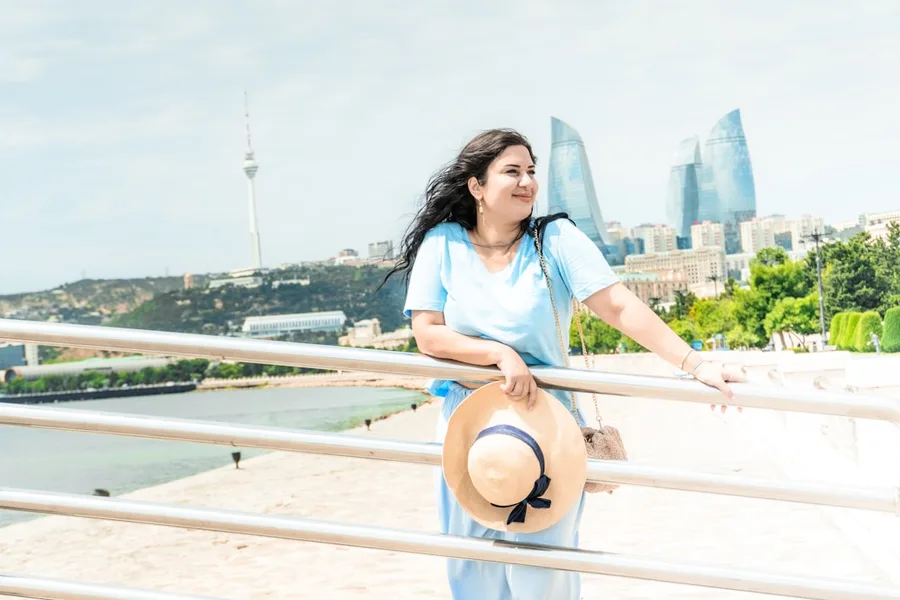 Baku Azerbaijan skyline