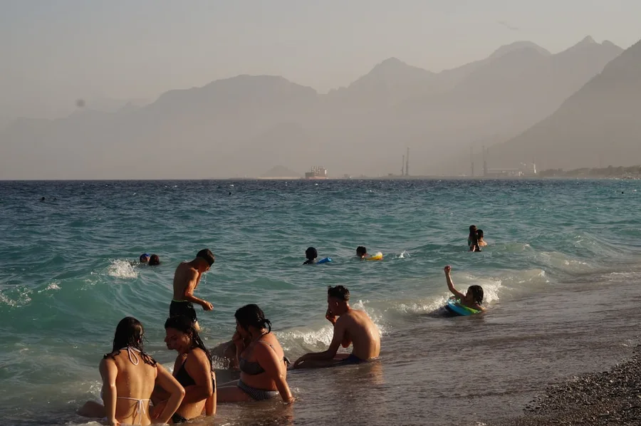 Alanya beach group friends vacation Turkey Side Turkey