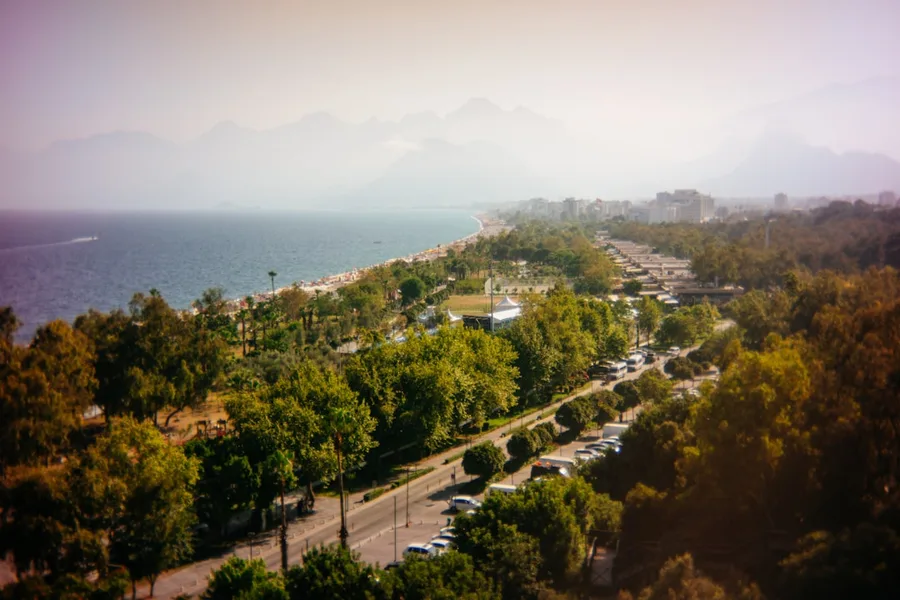 Antalya beach restricted drone zone Turkey