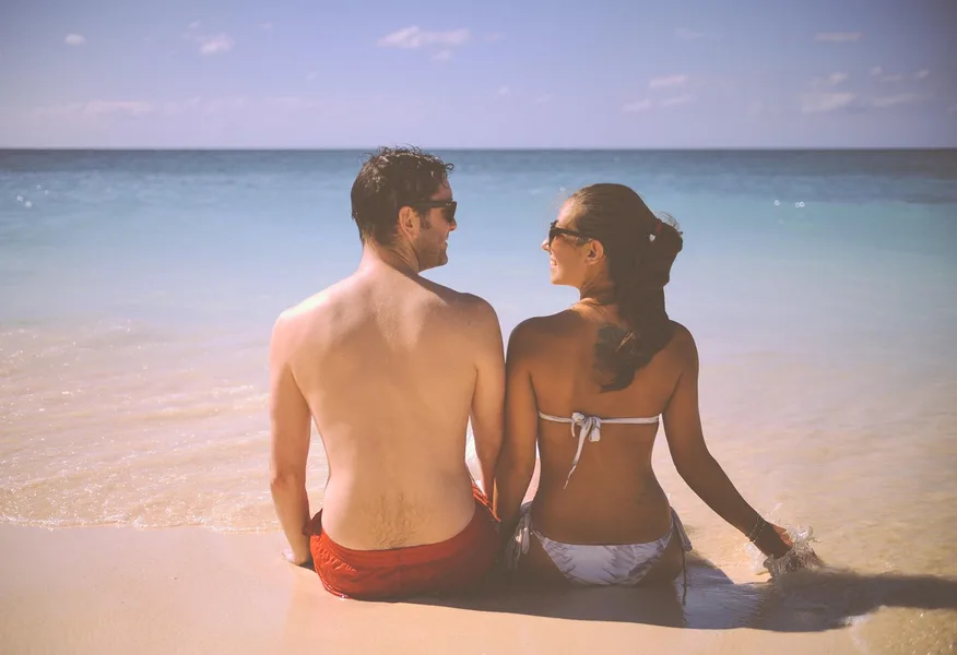affordable beach with clear water Phuket Thailand young couple relaxing Osh Kyrgyzstan