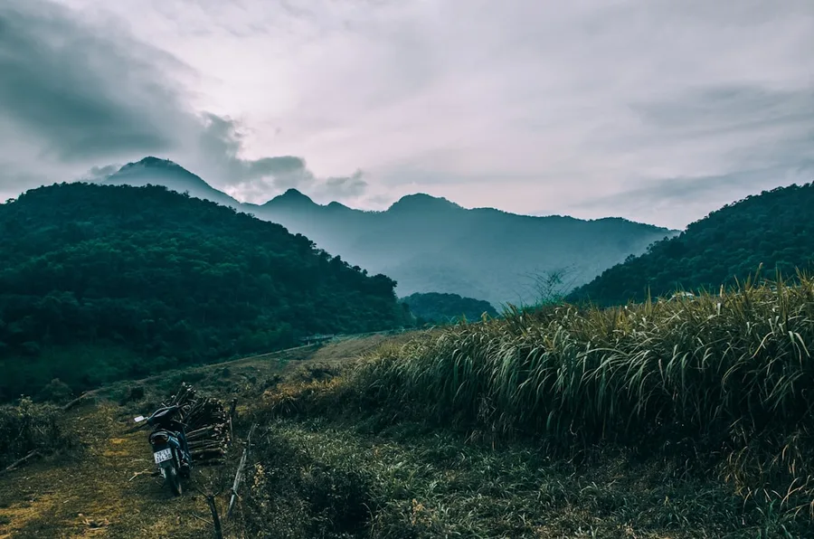 Dalat coffee plantations hills motorbike Vietnam
