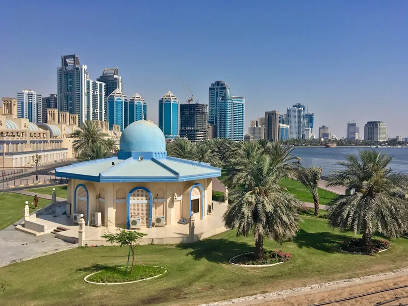 Ras Al Khaimah corniche promenade UAE