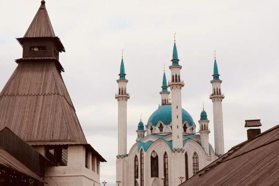 Kazan cityscape from Kremlin Russia
