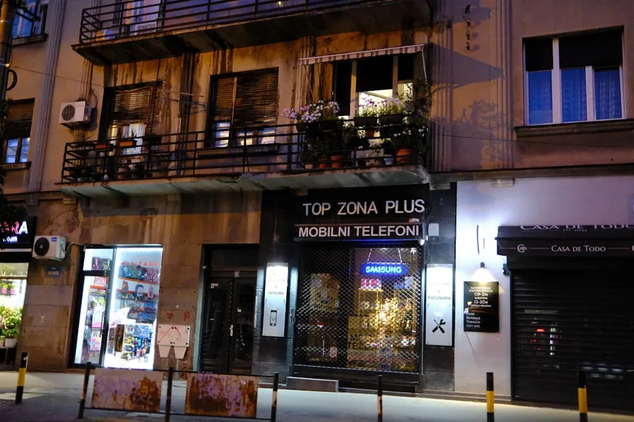 Belgrade Serbia mobile phone shop
