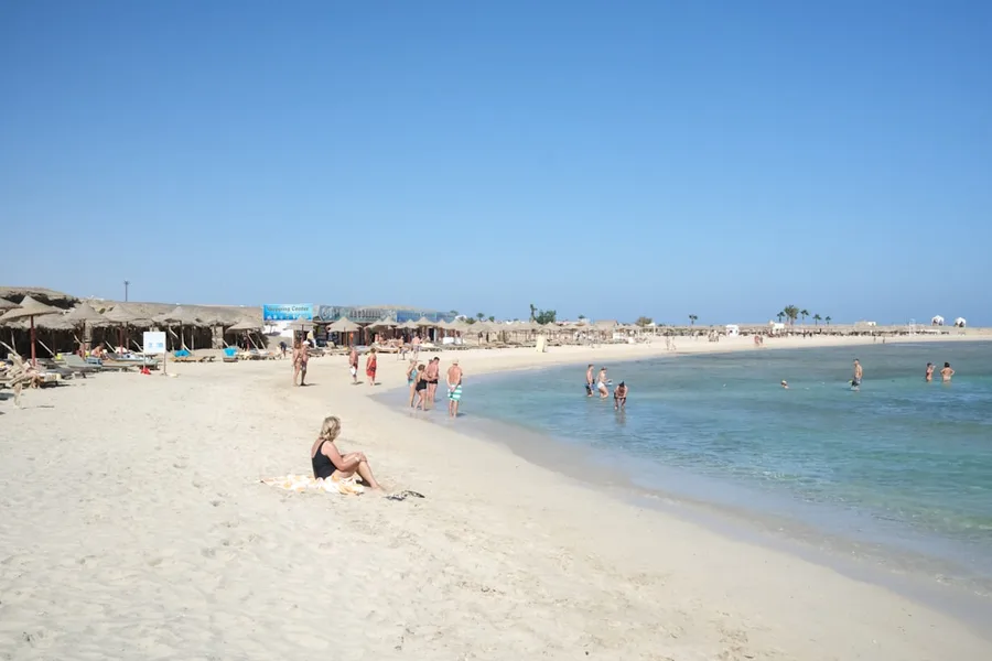 Sharm el-Sheikh crowded beach July Egypt Dahab Egypt