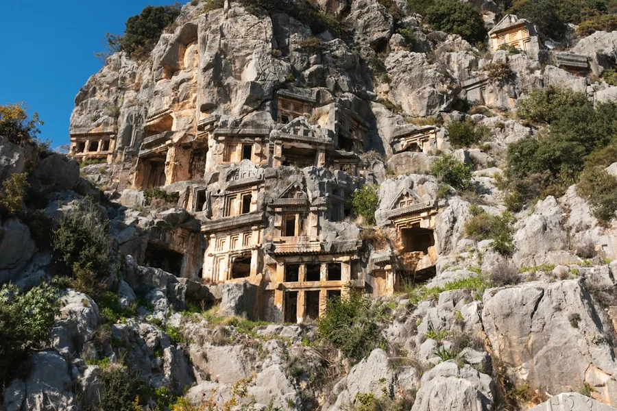 Phaselis ancient city bay Antalya Turkey