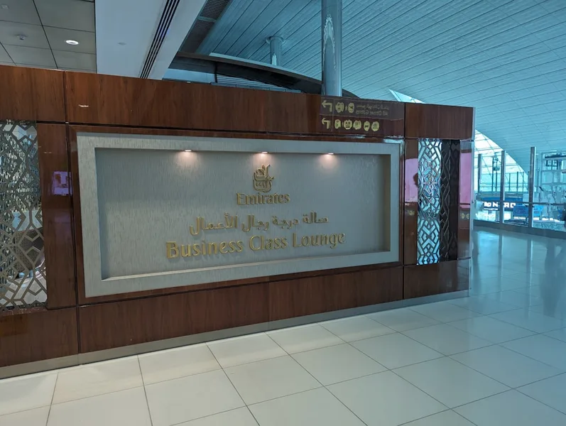 Dubai airport business lounge couple relaxing newlyweds