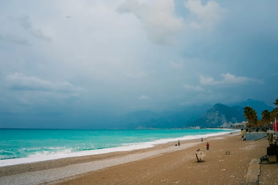 wheelchair accessible beach in Antalya Turkey showing low cost travel infrastructure