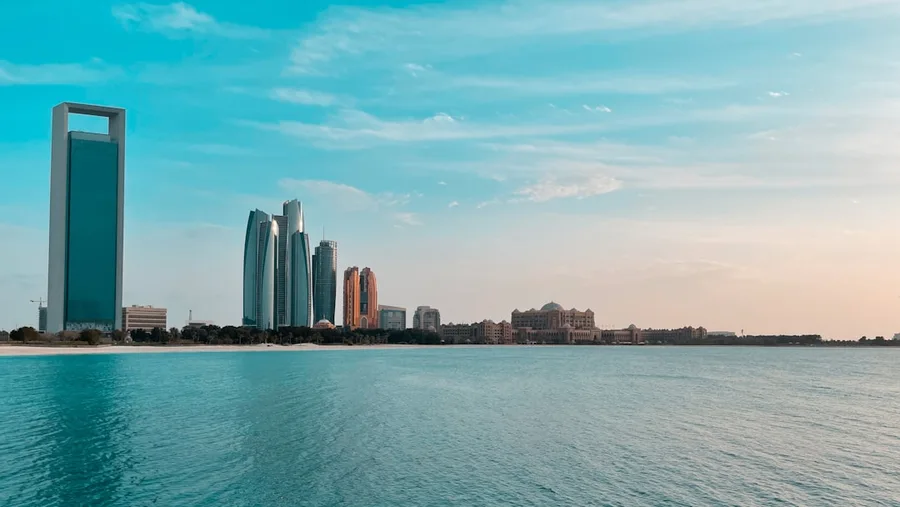 romantic couple holding hands at Dubai Marina UAE Kotor Montenegro