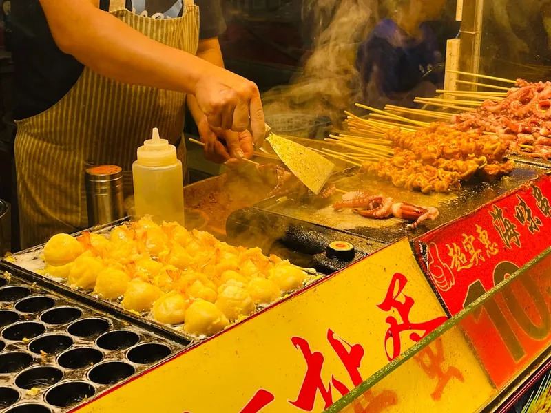 street food night market Sanya Hainan China