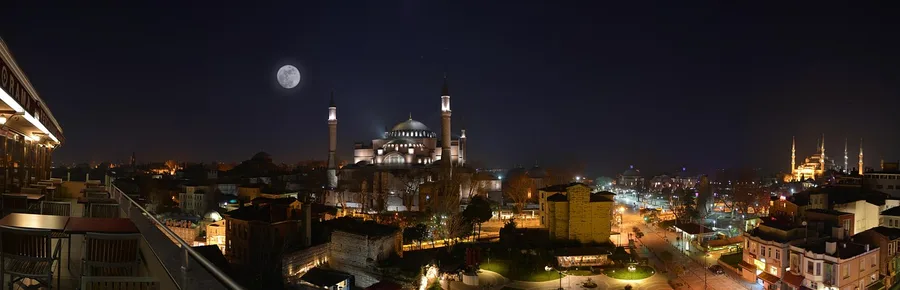 Hagia Sophia Iznik interior frescoes Turkey Istanbul Turkey