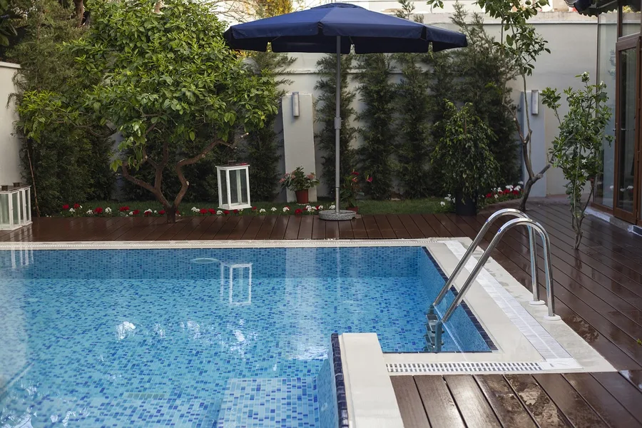 dog in pet-friendly villa with pool Bali Indonesia Baku Azerbaijan