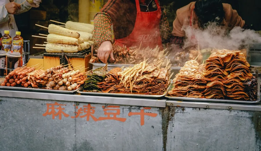 Street food vendors accepting cryptocurrency USDT Sanya China