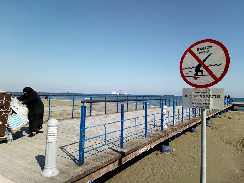 Larnaca beach Cyprus