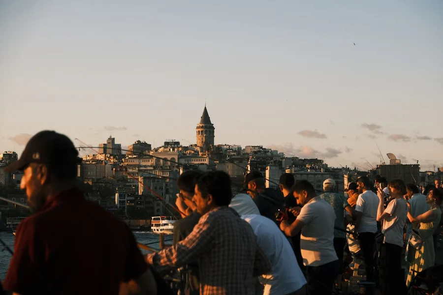 Istanbul rooftop restaurant with Bosphorus view business dinner Turkey