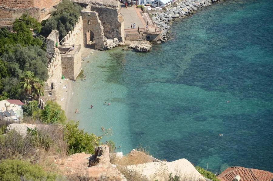 Cleopatra Beach Alanya alcohol prohibition sign 2026 Turkey Bern Switzerland