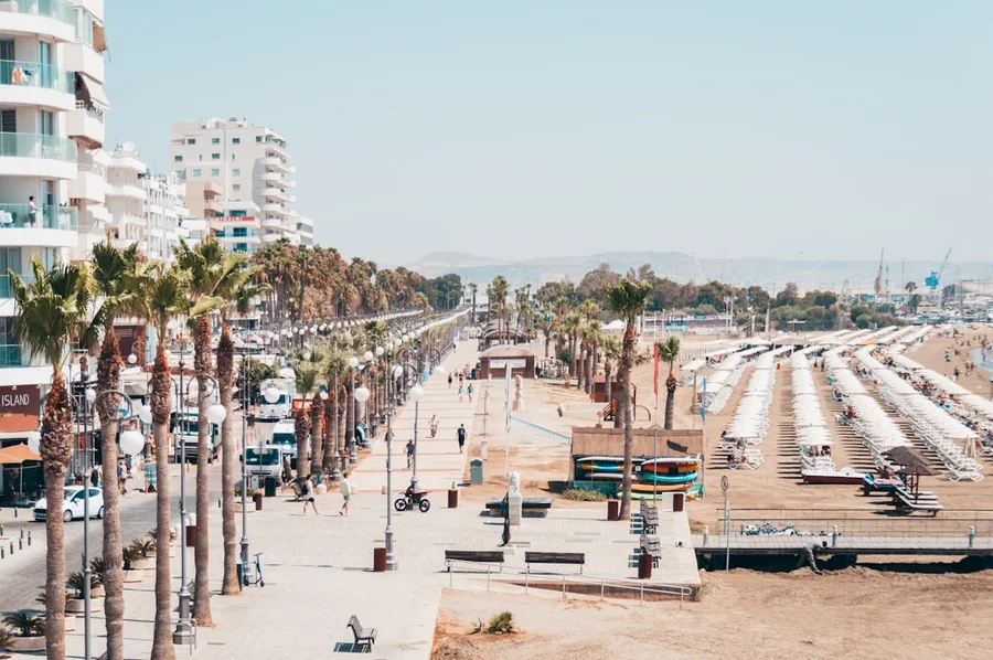 Larnaca beach Cyprus