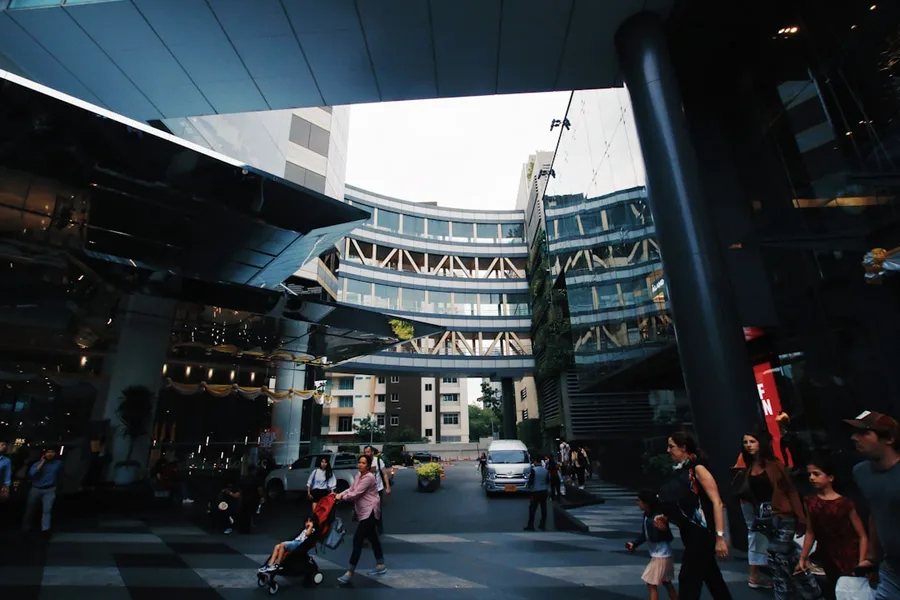 Luxury private hospital lobby Bumrungrad Bangkok Thailand