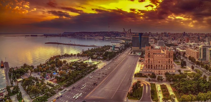 Aktau city Caspian Sea Kazakhstan