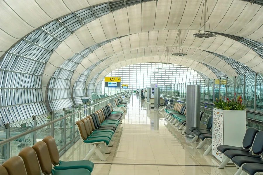 Bangkok Suvarnabhumi Airport digital nomad working area Thailand Guangzhou China