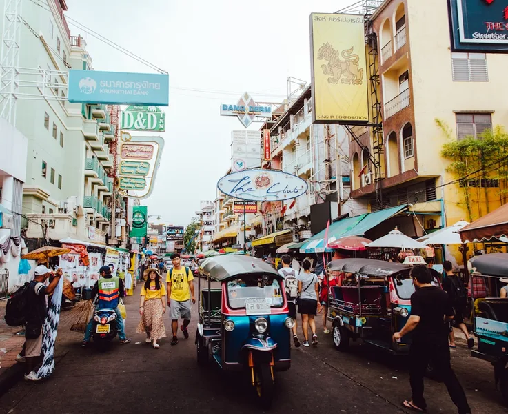 Phuket street taxi Thailand