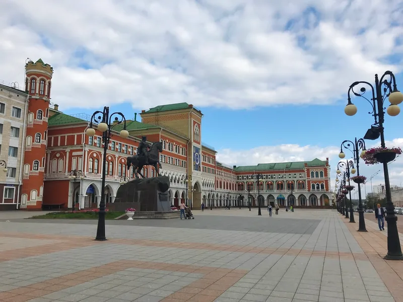 Yoshkar-Ola New Year tree square Russia