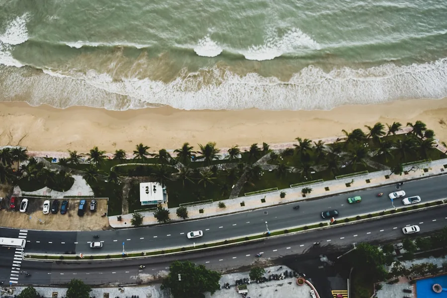 Mui Ne red sand dunes beach road Vietnam