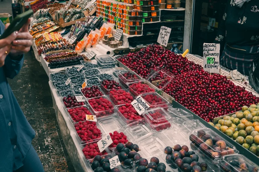 Derbent street food market Dagestan