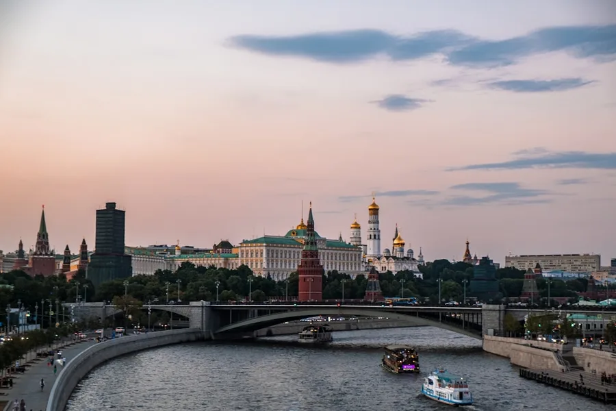 Moscow River electric boat empty deck summer 2026